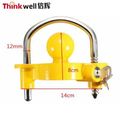 Caravan Trailer Tow Ball Hitch Lock Heavy Duty Universal Coupler Lock Security