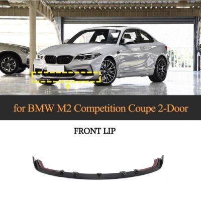 for BMW M2 Carbon Fiber Front Bumper Lip Competition Coupe 2-Door 2018-2020