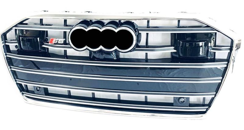 Auto Body Part Body Kits Auto Accessories Front Grille for Audi A6 C8 to S6 RS6 2018 2019 2020 2021