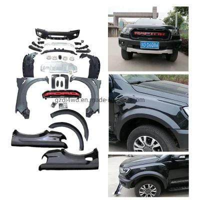 for Ranger T7 T8 to Raptor 2018 Front Body Kits Bumper Guard Complete Set