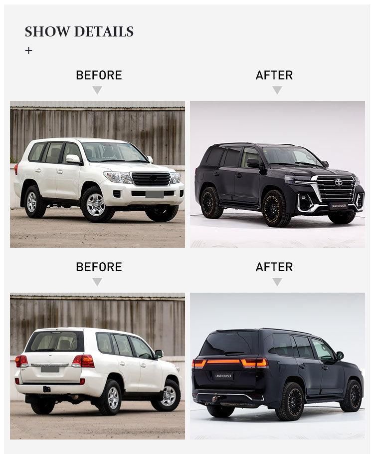 Hot Selling Gbt Volcano Edition LC Upgrade Body Kit Facelift for Toyota Land Cruiser LC200 2008-2020 Car Modification Parts