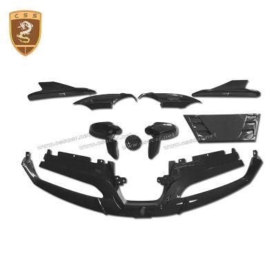 Car Body Exterior Accessories Parts Carbon Fiber Front Lip Auto Body Kit for Ferrari 488 Gtb