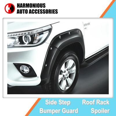 Auto Accessory off Road Style Over Fender Flares for Toyota Hilux 2015 2016 Revo Wheel Arches
