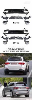 for Mercedes-Benz X253 Glc63 S Amg Rear Diffuser with Tips