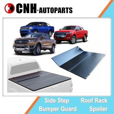 Auto Accessory Aluminum Hard Folding Tonneau Cover for Fd Ranger T6 T7 T8 Trunk Bed Cover