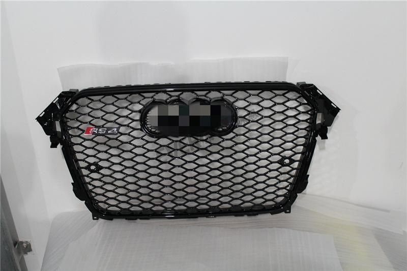 Replacement RS4 Style Honeycomb Front Bumper Mesh Grille for Audi A4 B8 2013-2016