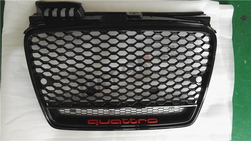 RS4 Style Front Bumper Honeycomb Grille for Audi A4 B7 2004-2007