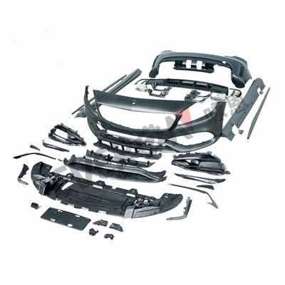 A45 Body Kits Front Bumper Rear Bumper Side Skirts for Mercedes Benz a Class W176 2013-2018