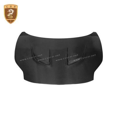 High Glossy Black Sail Style Carbon Fiber Car Engine Cover Hood Bonnet for Ferrari 458