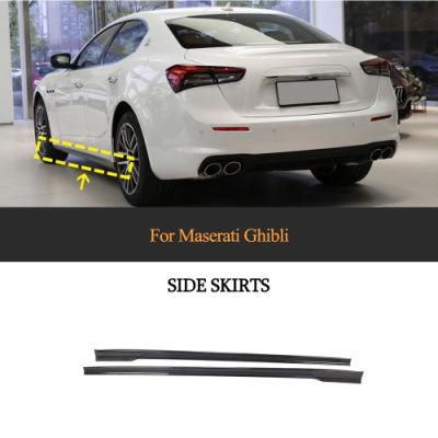 Carbon Fiber Side Skirts Extension for Maserati Ghibli Sedan 4-Door 2014-2021