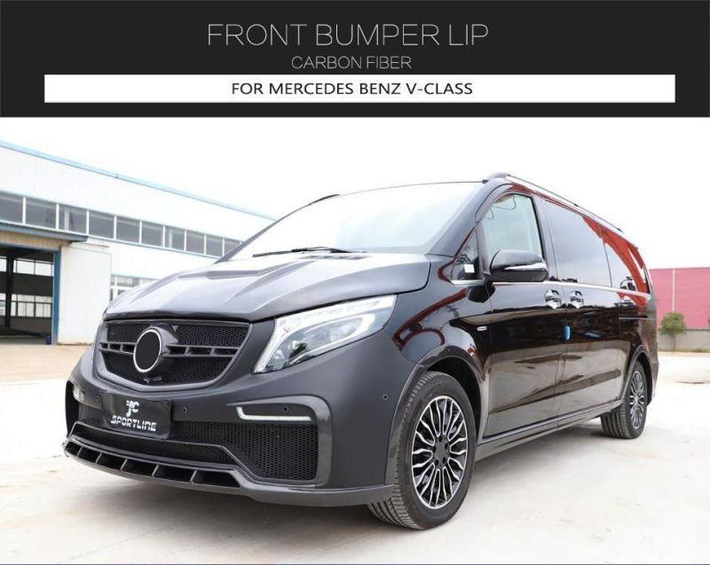 Carbon Fiber Front Bumper for Benz Mercedes V-Class W447 2015-2019