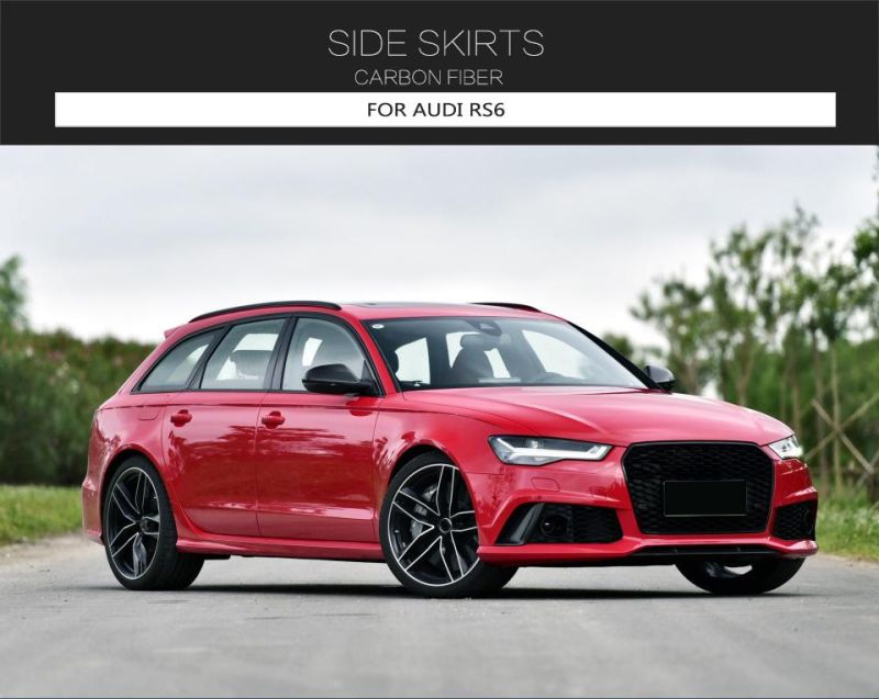 Carbon Fiber Side Skirts for Audi RS6 2013-2016