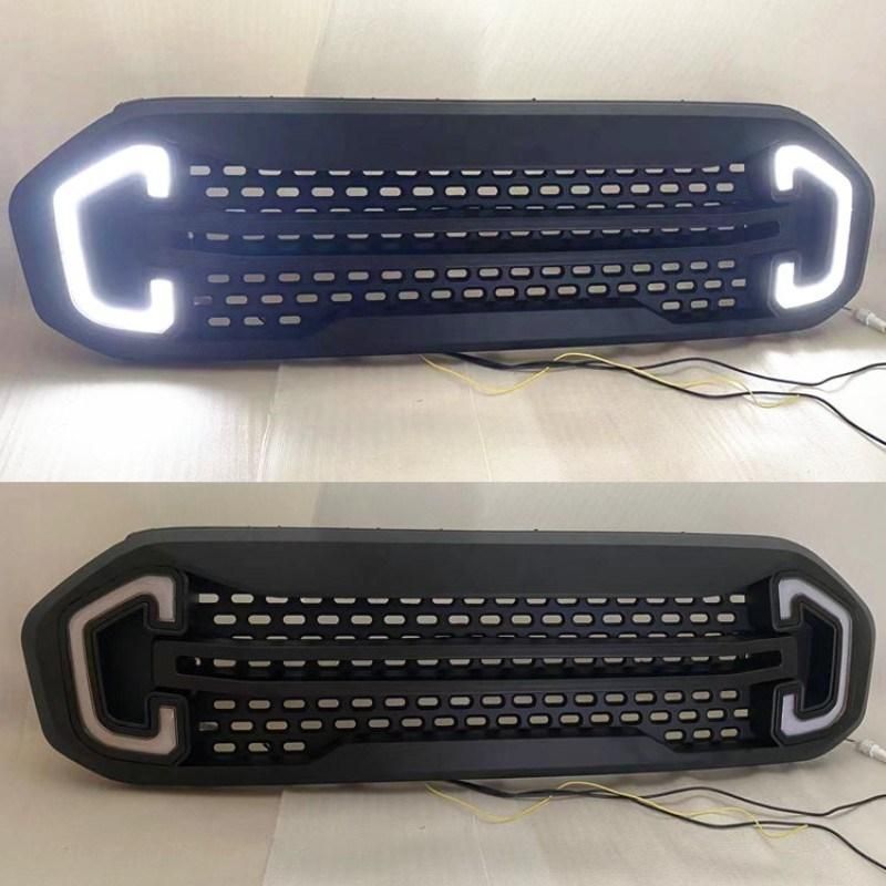 for Ford Ranger T8 2018-2022 Custom Part Grille with Lights Grille