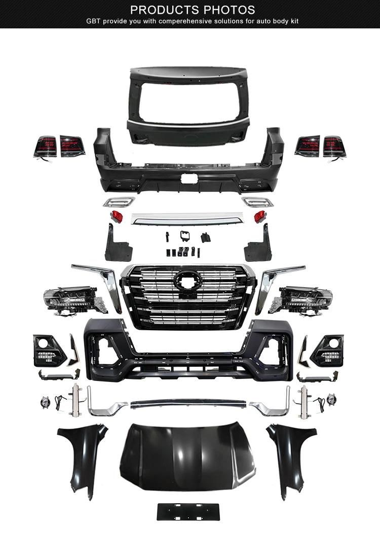 Gbt Upgrade Navigator Automotive Grilles Fenders Licence Plate Front Bumper Plate Bodykit for 2008-2015 Toyota Land Cruiser 200 Facelift LC Navigator Model
