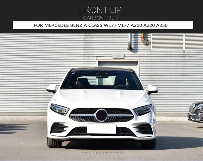 Carbon Fiber Front Lip for Mercedes Benz a Class W177 V177 A200 A220 A250 2019-2020