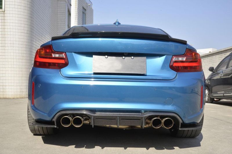 Carbon Fiber Car Rear Bumper Trunk Diffuser Lip for BMW F87 M2 Base Coupe 2016-2017
