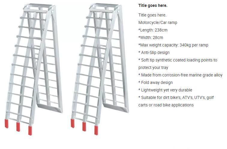 ATV Motorcycle Aluminum Foldable Loading Ramp