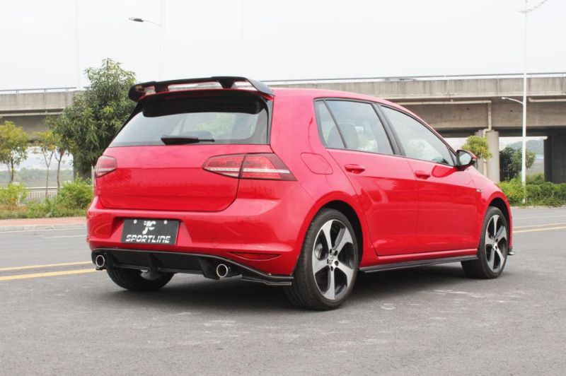 Carbon Fiber Car Side Skirts Extensions for VW Golf VII 7 Gti Mk7 2014