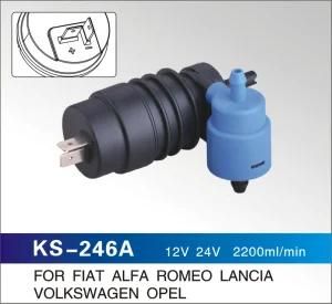 12V 24V 2200ml/Min Windshield Washer Pump for Flat Alfa Romeo Lancia Volkswagen Opel