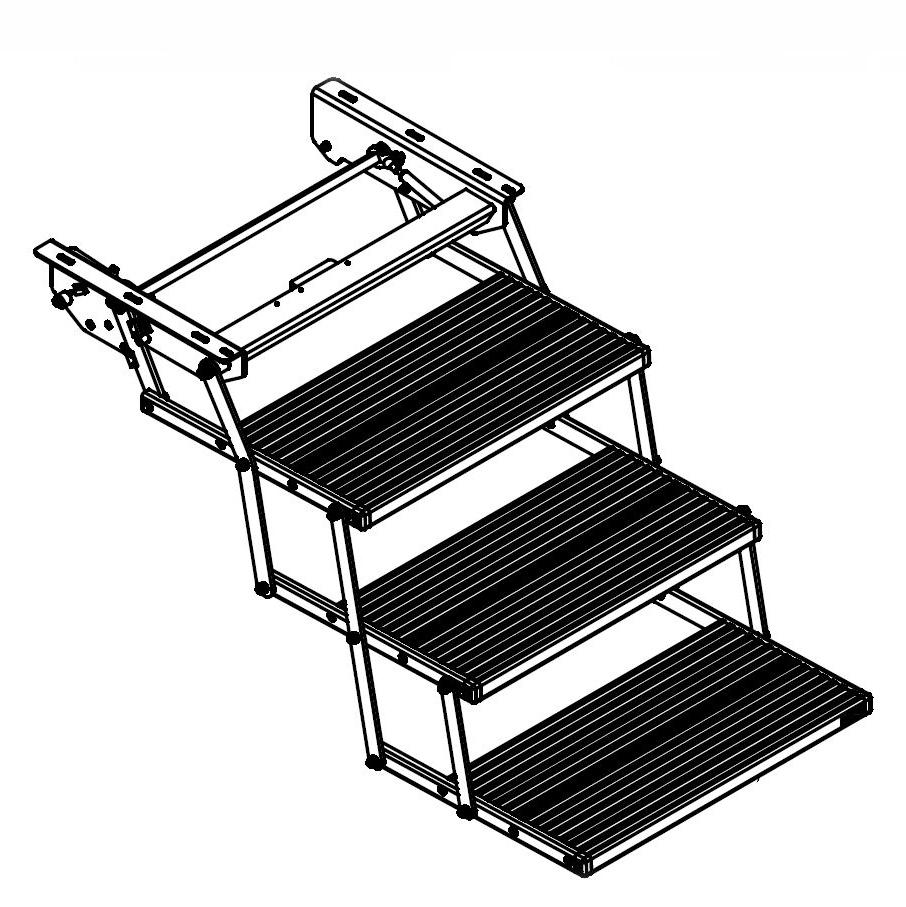 Es-F-T-600 Electric Folding Step for Truck and Camper with Ce