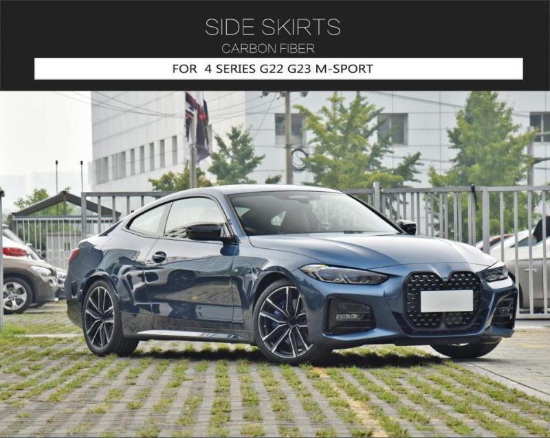 Carbon Fiber Side Skirts for BMW 4 Series G22 G23 M-Sport 2019-2021