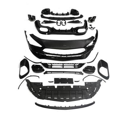 Cla45 Amg Style PP Body Kit for Mercedes-Benz Cla Class W118 Bodykit Front Bumper Rear Diffuser with Tips 2019 2020 2021