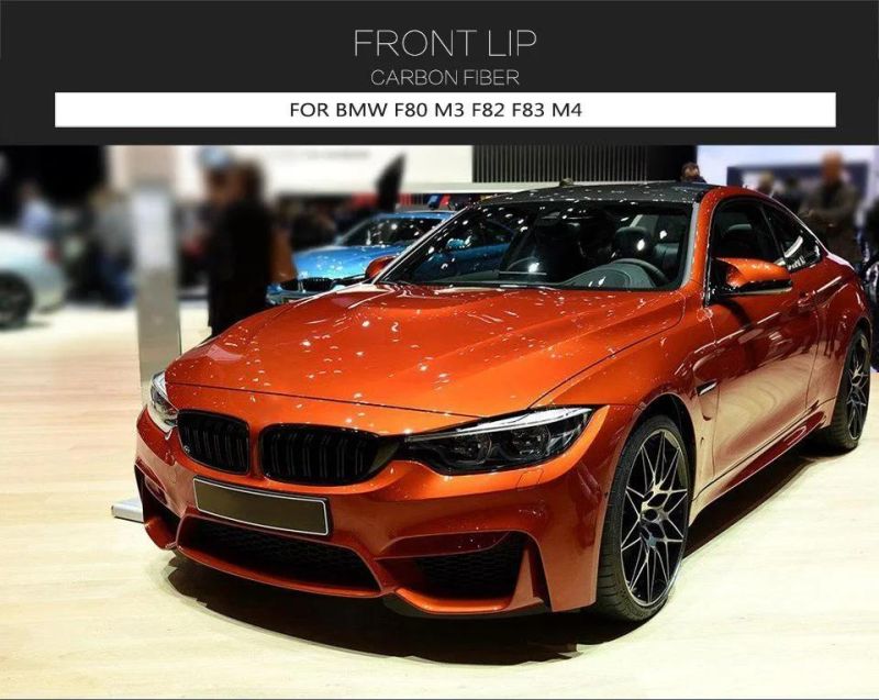for BMW F80 M3 F82 F83 M4 Carbon Fiber Front Bumper Lip 2014-2018
