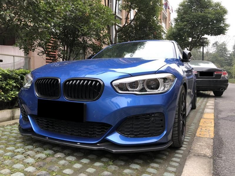 Carbon Fiber Front Bumper Lip Spoiler for BMW 1 Series F20 M Sport 2016-2018