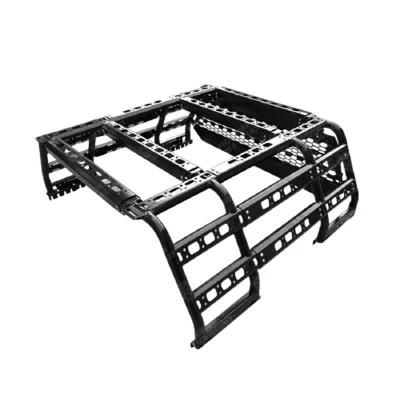with Roof Basket 4X4 Steel Pick up Truck Anti Sport Roll Bar for Navara Np300 Dmax Hilux Ranger 2021