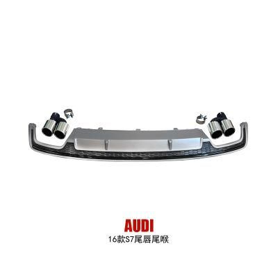 A7 2016 up to S7 High Quality Rear Diffuser with Tips and Exhaust Muffler