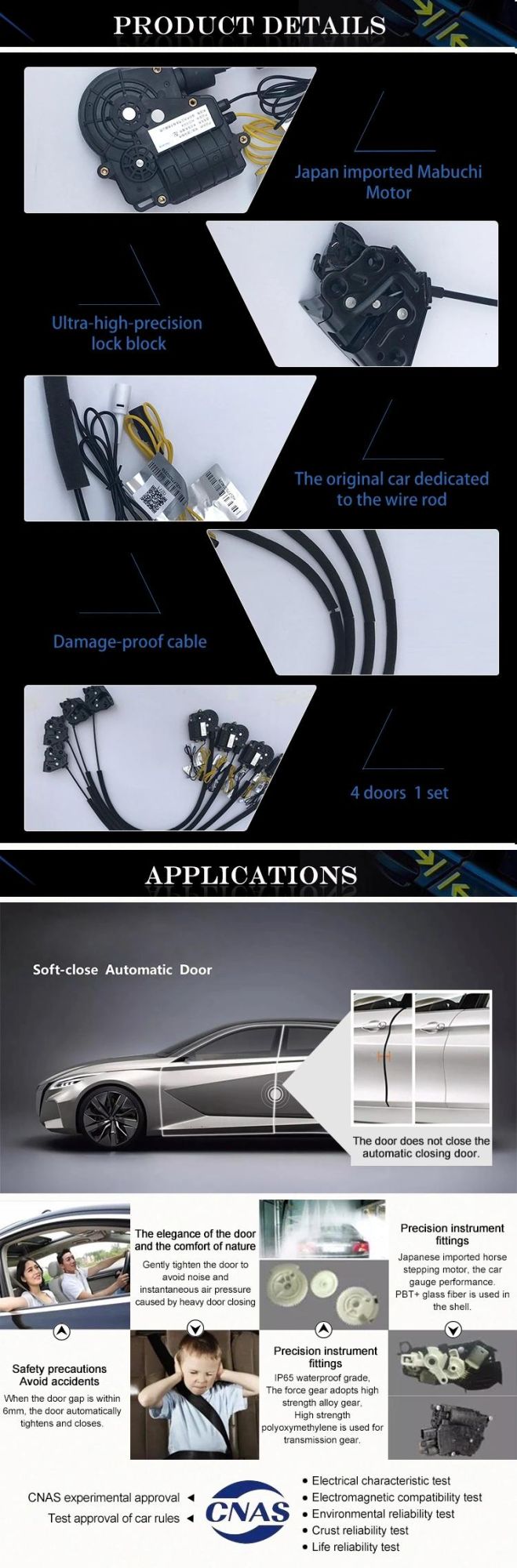 [Qisong] for Gx Lexus Gx400 / 460 Car Electric Suction Door Locks