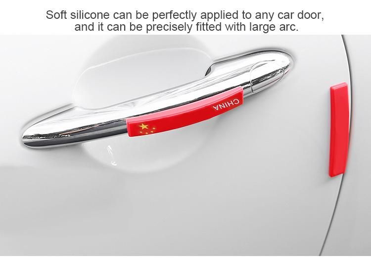 Durable Silicone Car Door Bumper Guard Protector Decorative Strip