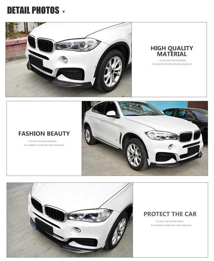Carbon Fiber Front Lip for for BMW X6 F16 M Sport 4-Door 2015-2018