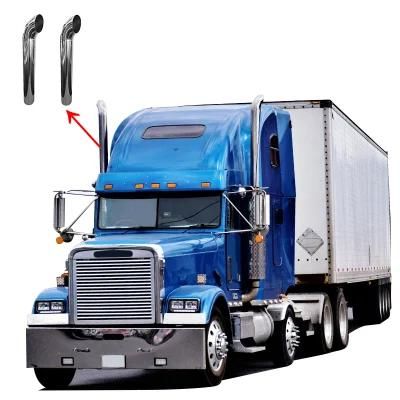 Customized Size America Muffler 201 Stainless Steel Top Diesel Stack Semi Truck Exhaust Pipe