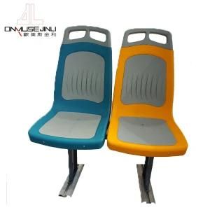 Durable ABS Plastic Matte Blue Orange City Bus Seat