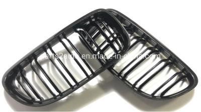 BMW E90 Double Lines Carbon Fiber Look Customized Bumper Grille 2008-2011
