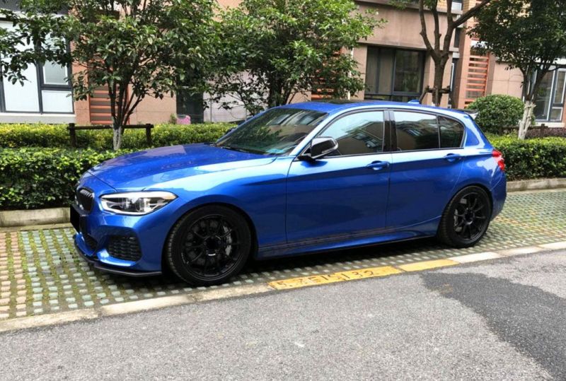 Carbon Fiber Front Bumper Lip Spoiler for BMW 1 Series F20 M Sport 2016-2018