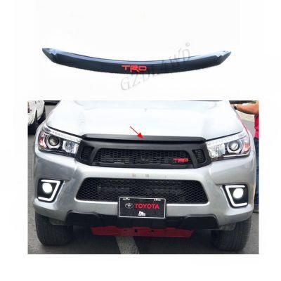 Trd Style Toyota Hilux Revo Front Bonnet Hood Trim Moulding Black Aftermarket Accessories