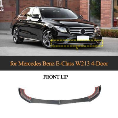 Carbon Fiber Front Bumper Lip for Mercedes Benz E-Class W213 4-Door 2016-2019