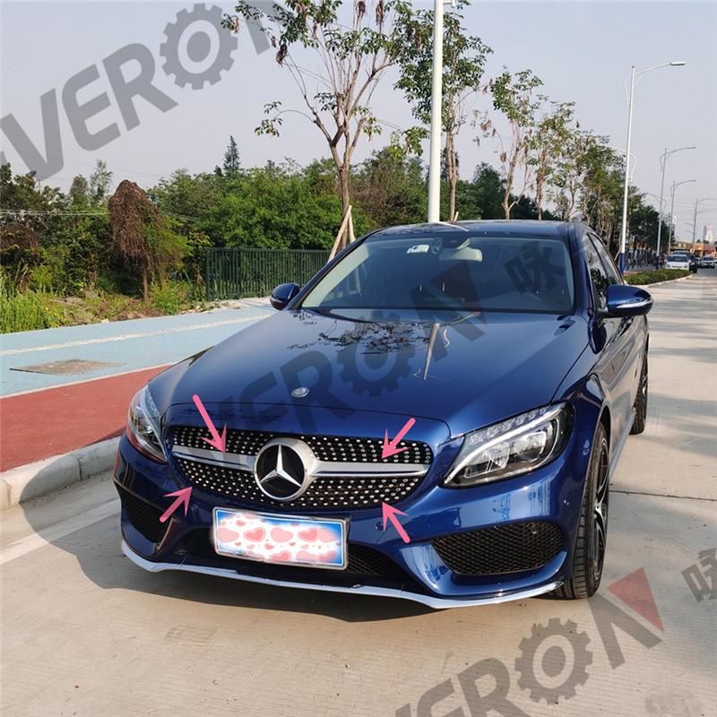 Diamond Front Radiator Grille for Mercedes Benz C Class W205 2015