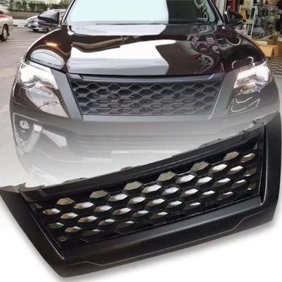 New Trendy 4X4 ABS Plastic Matte Black Car Front Grille for Toyota Fortuner 2015 2016 2017