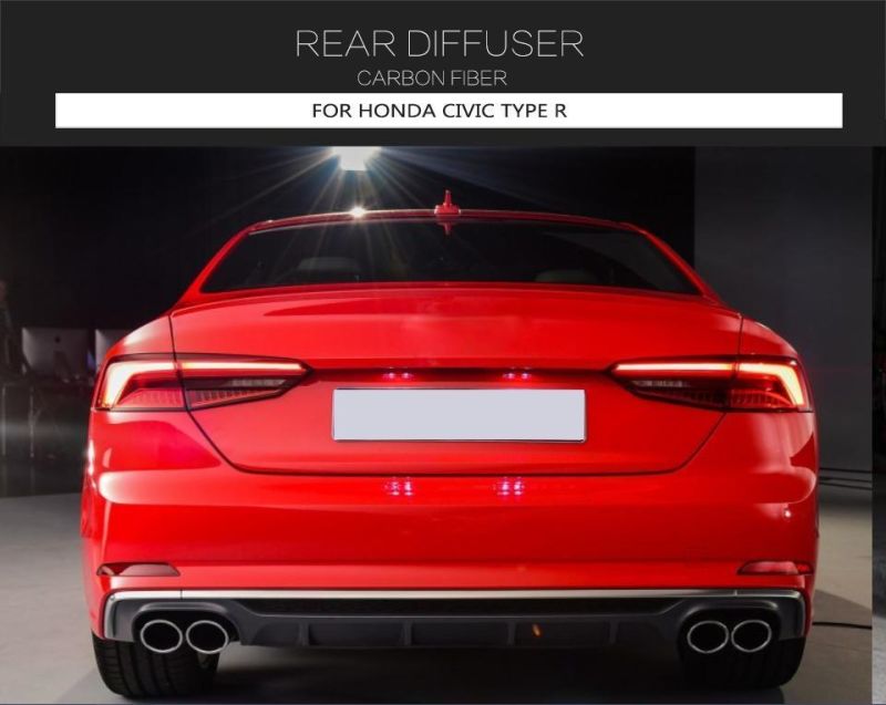 Carbon Fiber Rear Bumper Diffuser for Honda Civic Type R
