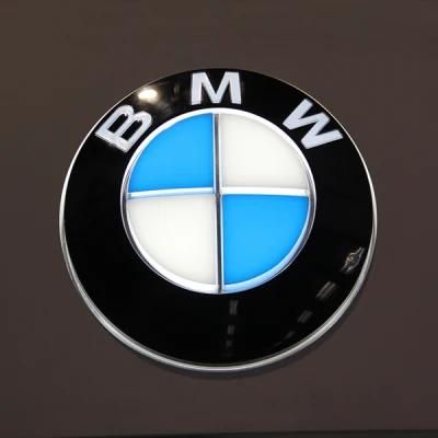 Chrome Logo Sticker Acrylic Car Advertising Sign