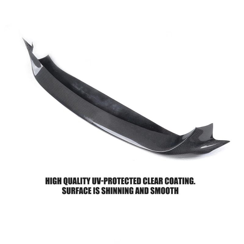 Carbon Fiber Front Bumper Lip Spoiler for for Maserati Ghibli S Q4 Sedan 4-Door 2014-2017