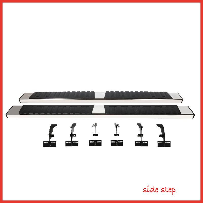 Fit for 09-18 Dodge RAM 1500 Quad Cab 6” Side Step Nerf Bar Running Boards Metallic and Black