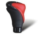 Black Plastic +Red Leather Car Shift Knob