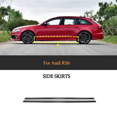 Carbon Fiber Side Skirts for Audi RS6 2013-2016