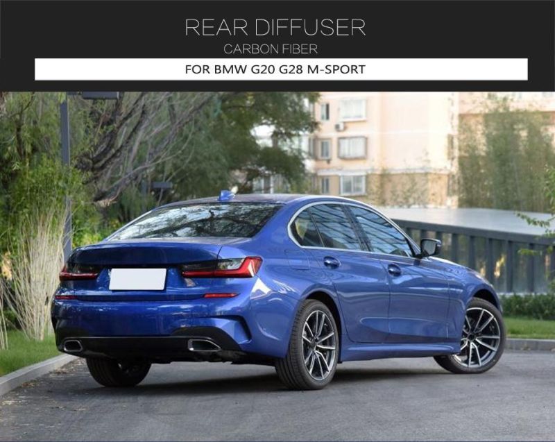 Carbon Fiber Rear Bumper Diffuser Lip for BMW 3 Series G20 G28 M-Sport 2019-2020