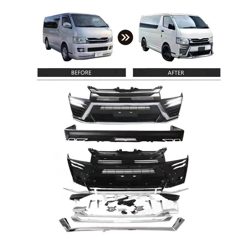 Front Rear Bumper Facelift Kit Body Kits for Toyota Hiace 2010