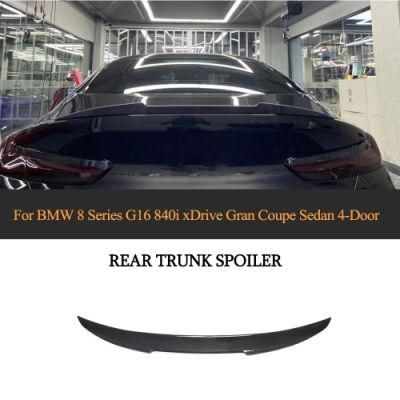Carbon Fiber Rear Trunk Spoiler for BMW 8 Series G16 840I Xdrive Gran Coupe Sedan 4-Door 2018-2021